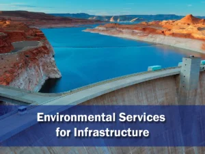 UESI environmental services for marine infrastructure, featuring turbidity monitoring, habitat restoration, and environmental compliance for coastal construction projects.
