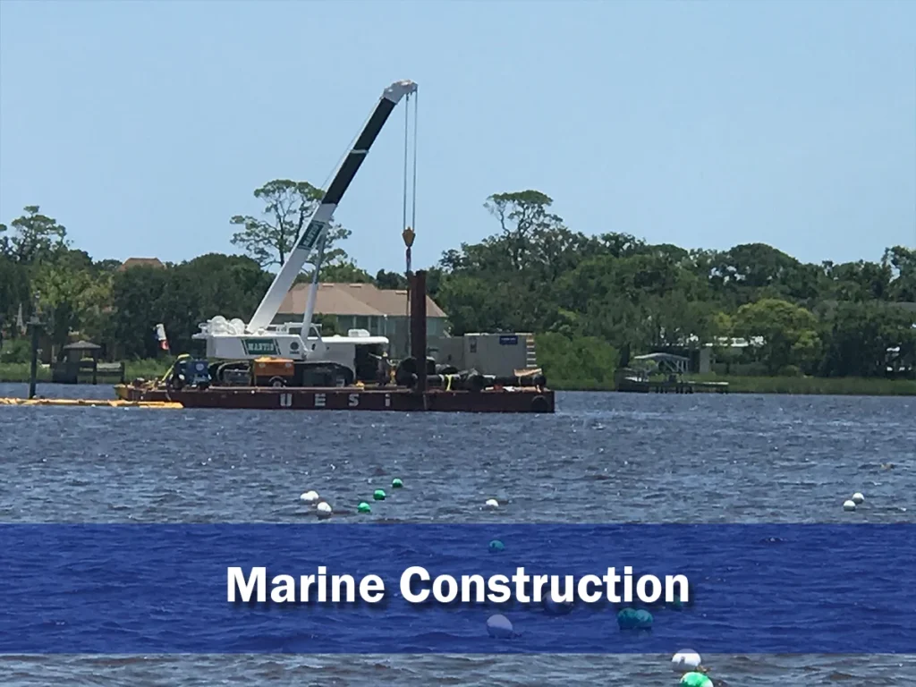 UESI marine construction services for waterfront assets, underwater infrastructure, and coastal project management.