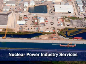 UESI specialized nuclear power industry services featuring underwater maintenance, refueling outage support, and reactor vessel inspections.